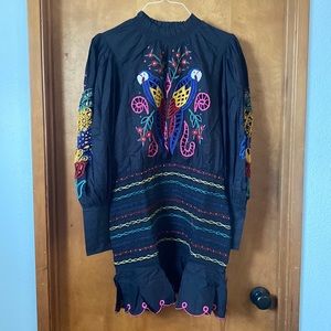 NWT Farm Rio beaded mini dress